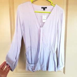 NWT J Crew Lavendar Wrap Top